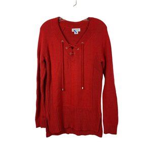 Liz Claiborne Women's Cherry Red Pullover Sweater
